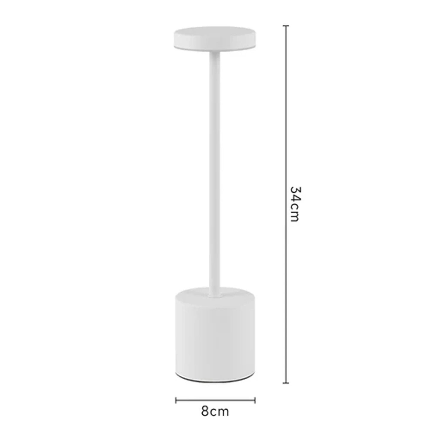 LED Touch Metal Table Lamp