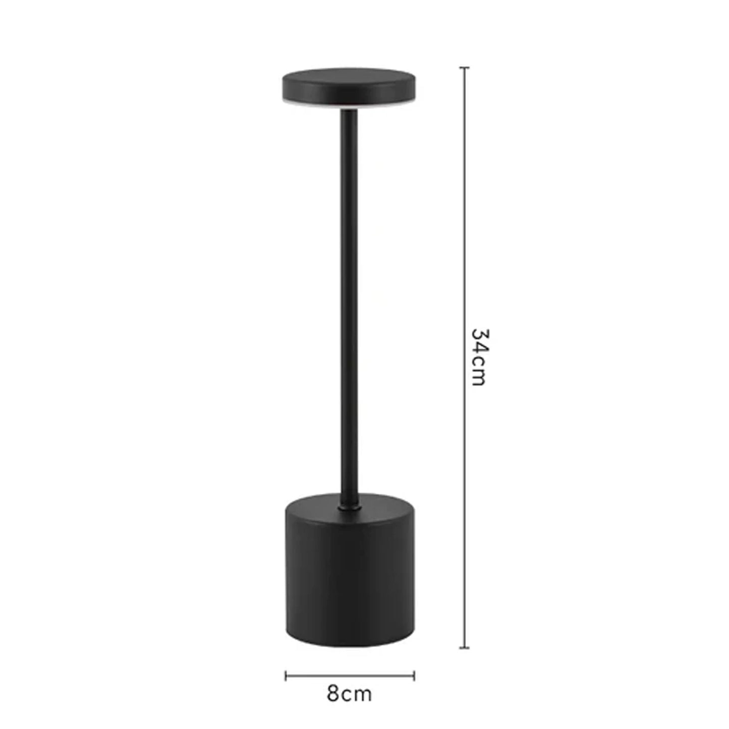 LED Touch Metal Table Lamp