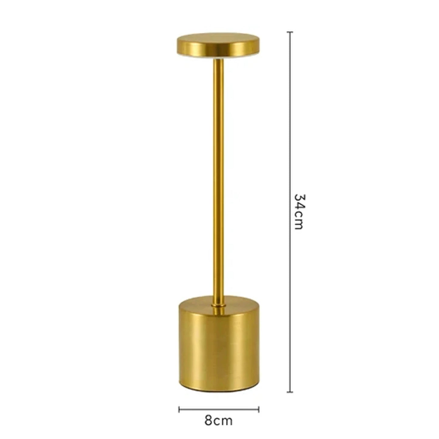 LED Touch Metal Table Lamp