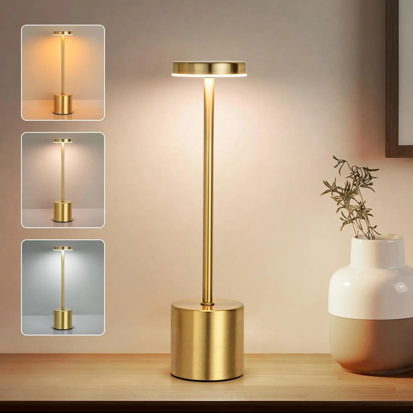 LED Touch Metal Table Lamp