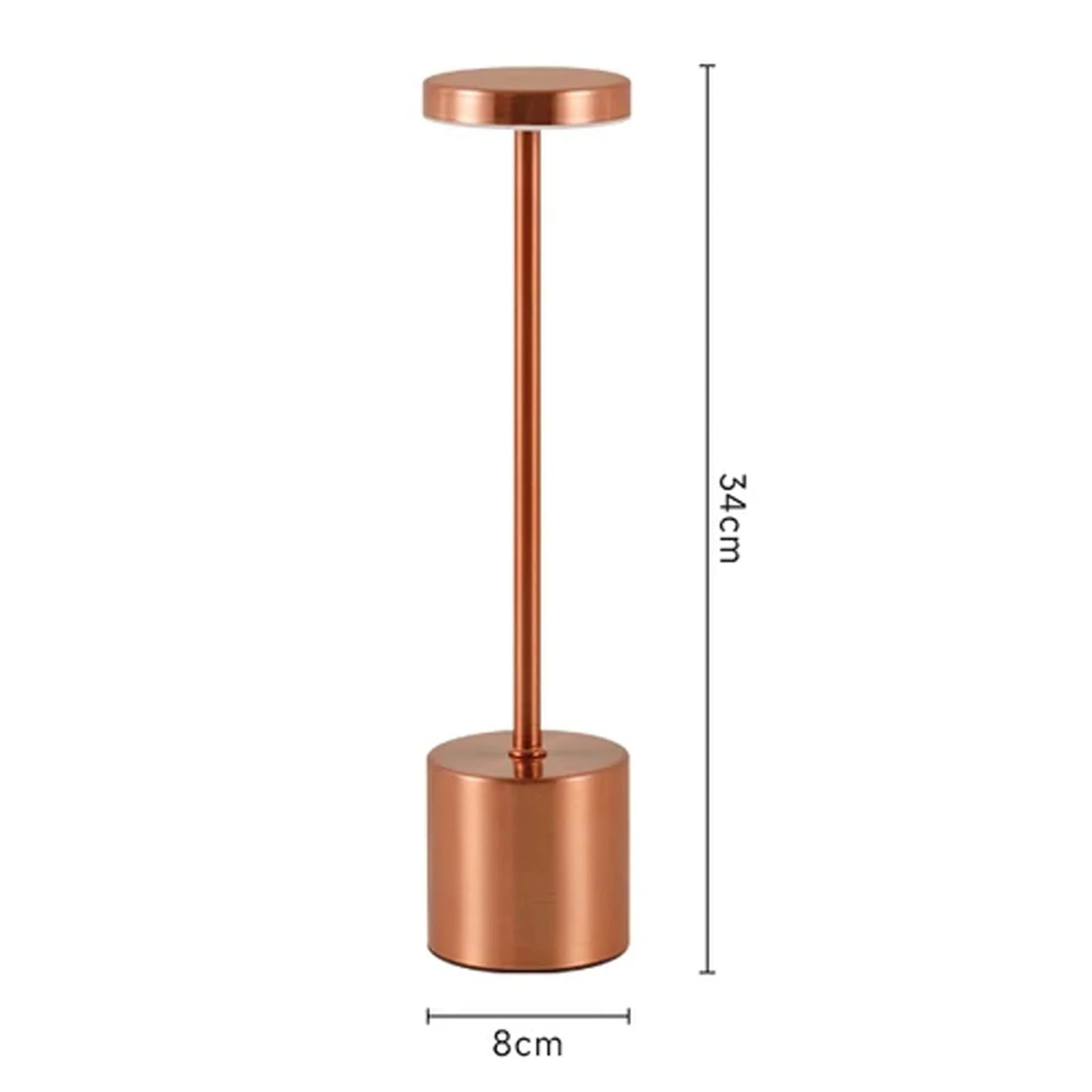 LED Touch Metal Table Lamp