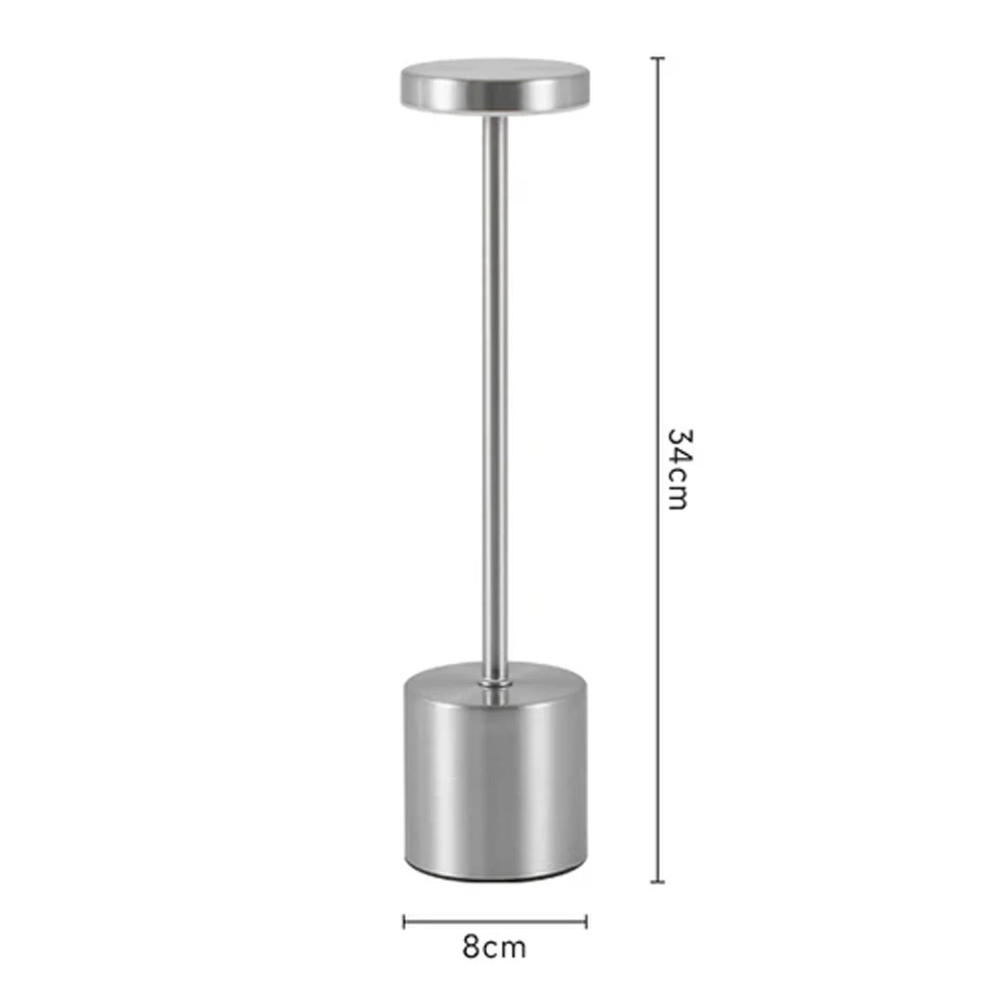 LED Touch Metal Table Lamp